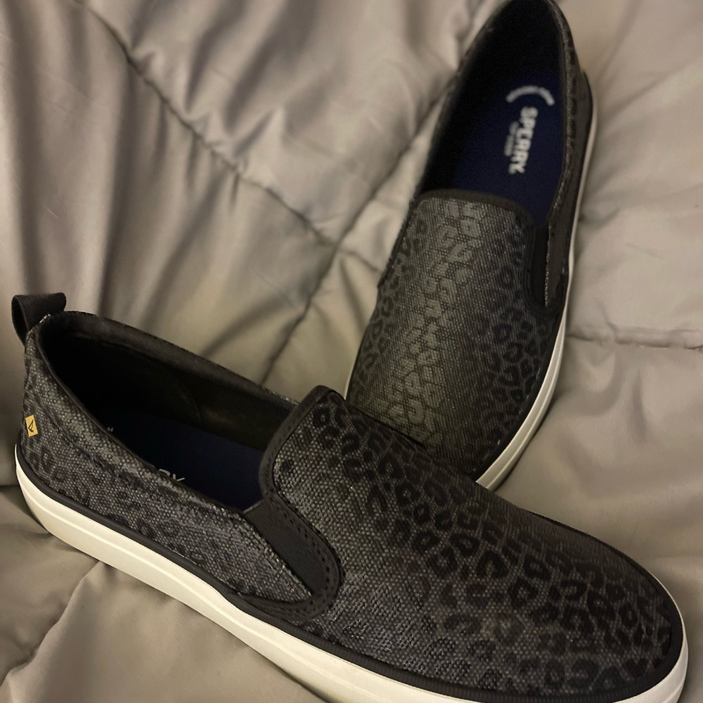 Black Slip-On Women's Shoes